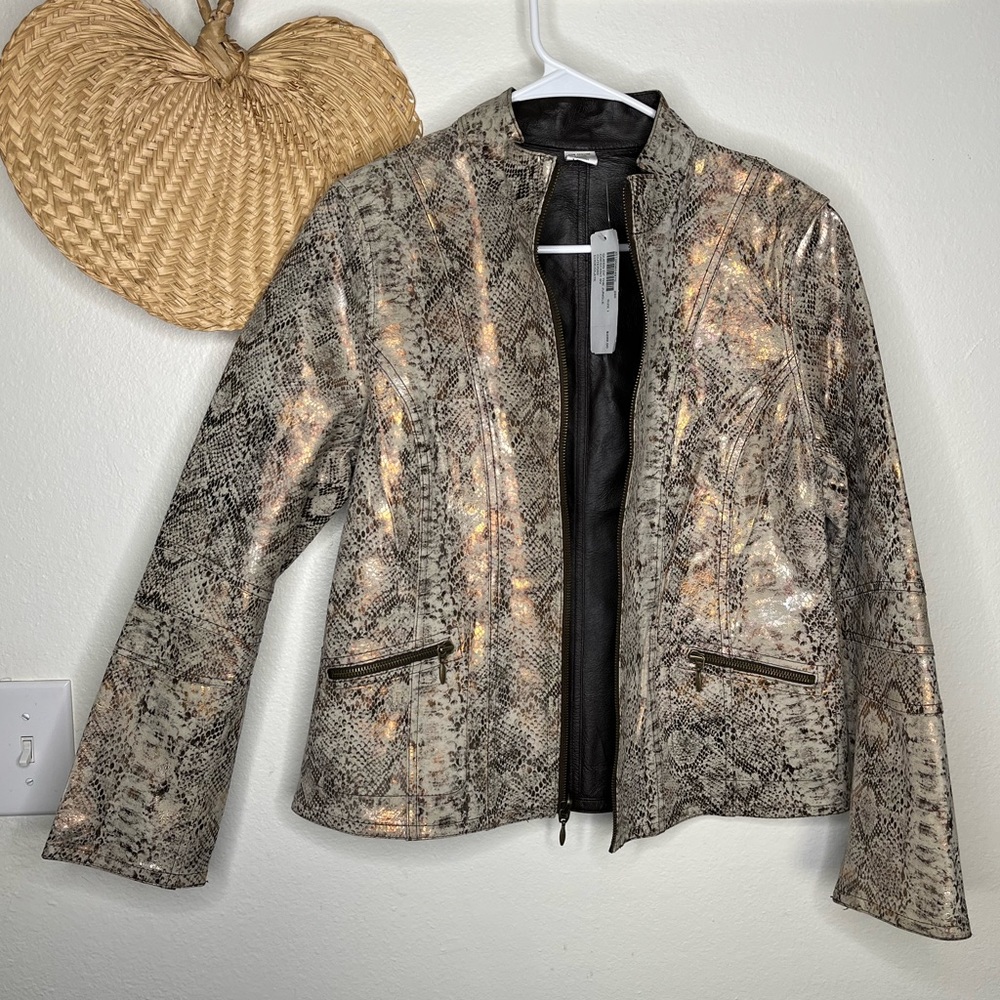 NWT Chico's Queen of the Jungle Reversible Jacket